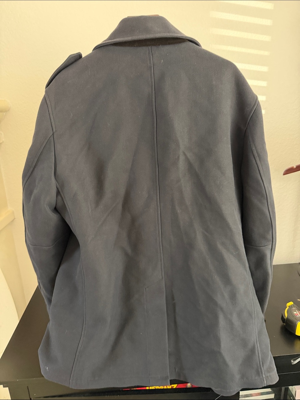 Faconnable Navy Double-Breasted Peacoat - Picture 6 of 10
